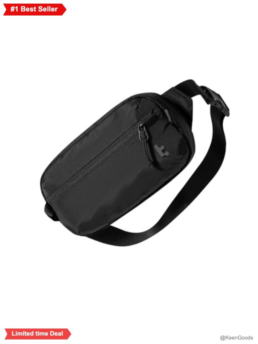 tomtoc 1.5L Sling Bag RFID Blocking Crossbody Chest Pack Water-Resistant Nylon